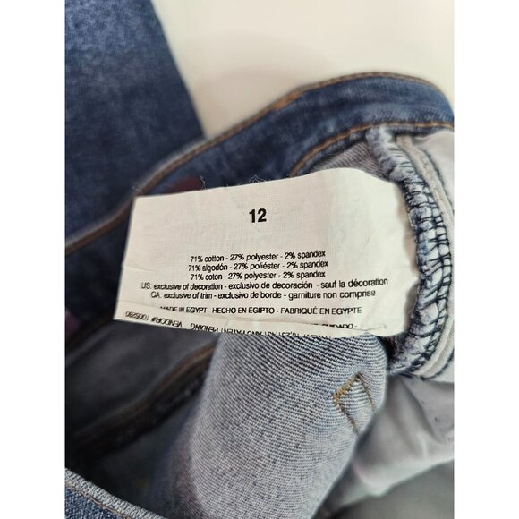 Gloria Vanderbilt Amanda Straight Leg Denim Jeans, Size 12 Blue - Picture 6 of 7